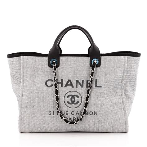 chanel tote with chain|chanel tote fabric.